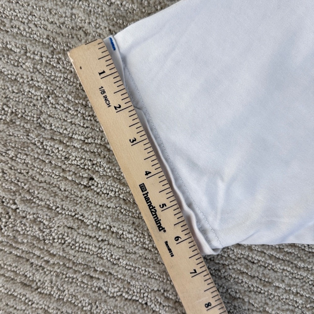 Scotch & Soda White Organic Cotton Floral Embroidered T-Shirt Mens Large - Picture 6 of 14